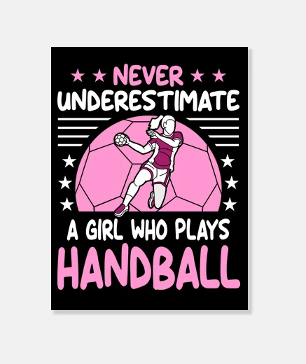 Stampa Handball Girl Pallamano Balonmano