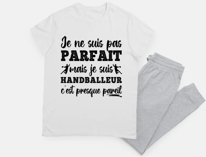 Pyjama handball player humor handball gift
