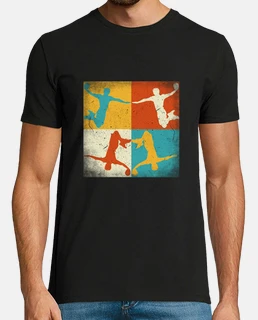 Handball practice Retro squares