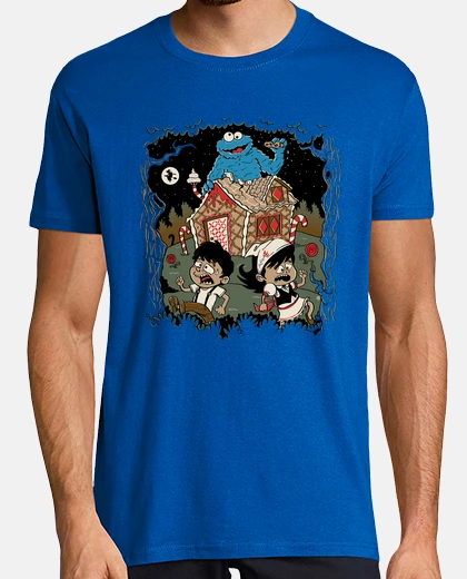 T-shirt hansel, gretel e cookies mostro