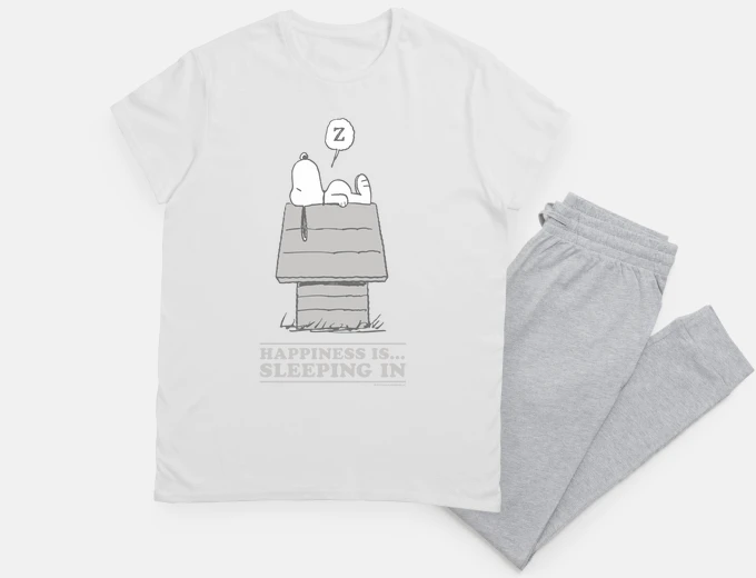 Pyjama Happiness is Sleeping in