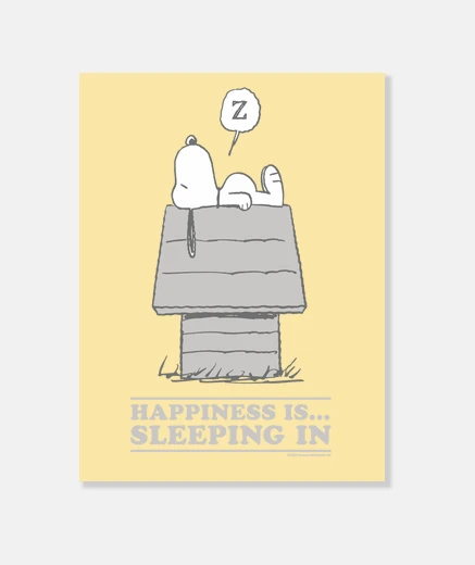 Wall Happiness is Sleeping in