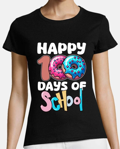 Playera happy 100 days of school