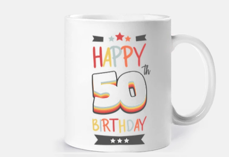 Cup happy 50 th birthday