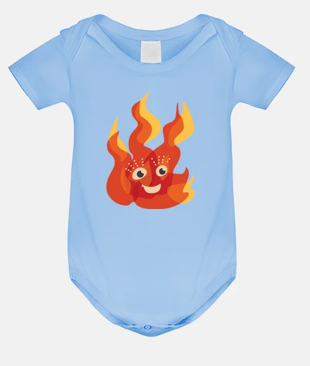 Ropa Happy Burning Fire Flame Character