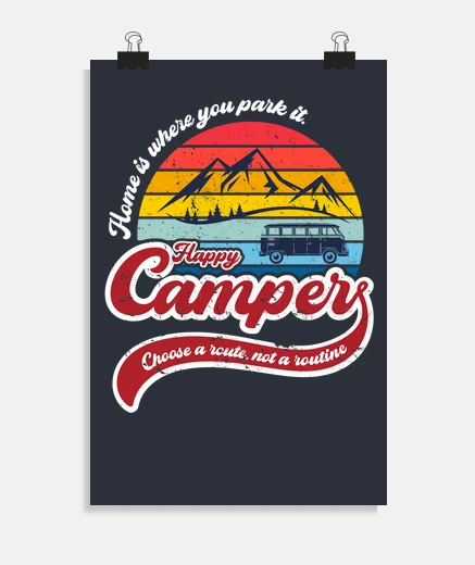 Poster happy camper