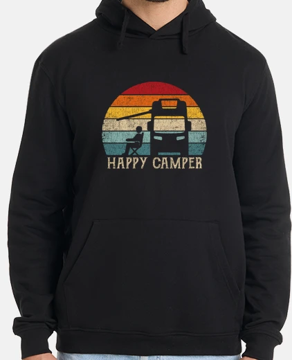 Hoodie Happy Camper RV Camping Shirt Men Women