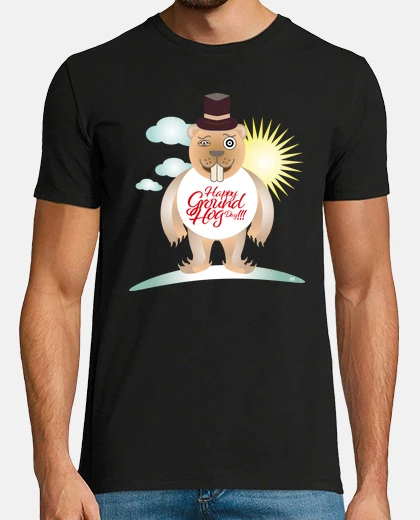 Camiseta happy day groundhog 2021 t-shirt 1