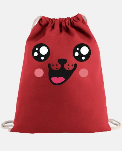 Bag happy dog face