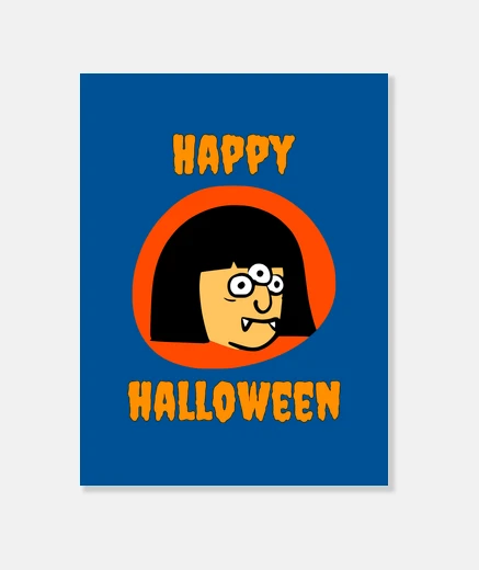 Wall happy halloween - vampire witch
