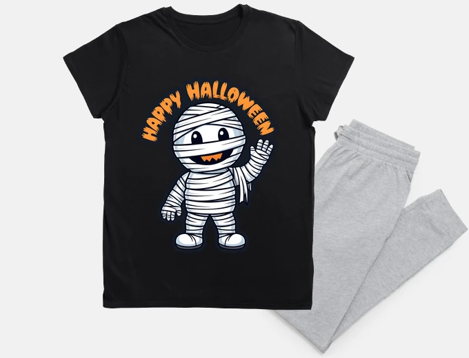 Pyjama happy halloween cute mummy