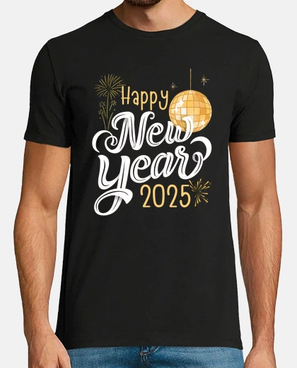 T-shirt happy new year 2025 celebration