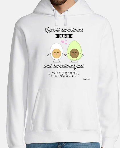 Sudadera Happy Phrases - Amor daltónico Inglés Le