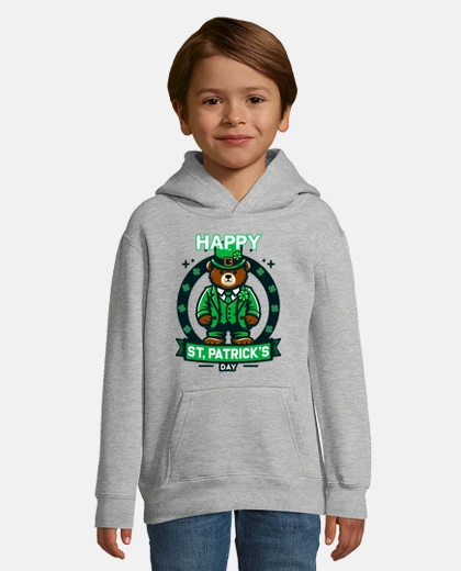 Kids Happy saint patricks day funny bear