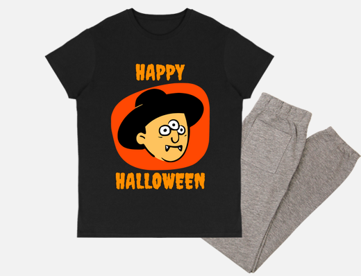 happy halloween - vampire in hat