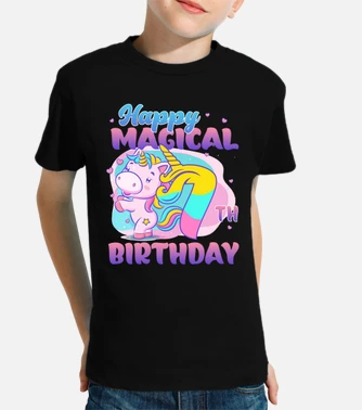 7th birthday unicorn shirt