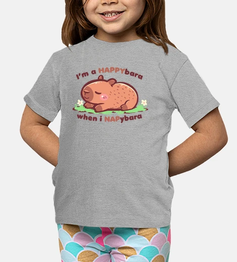 Abbigliamento happybara quando sono napybara - maglietta per bambini