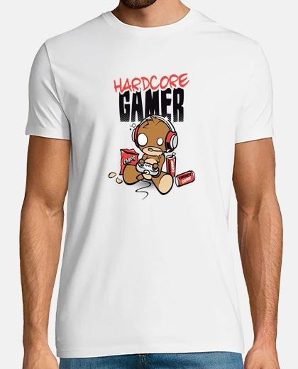 Camiseta Hardcore Gamer (Personalizable)