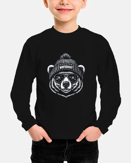 Kids Hardy Bear With Hat Winter Winter