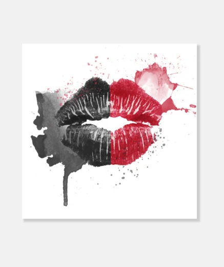 Quadro harley quinn kiss