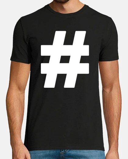 Camiseta hashtag