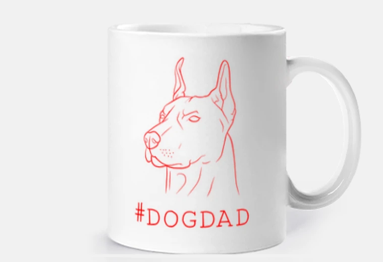 Cup hashtag dogdad dog lover dad