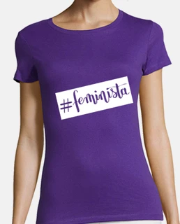 Hashtag Feminista fondo blanco