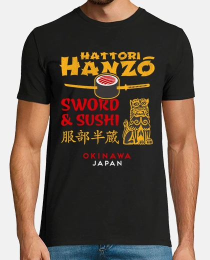 T-shirt hattori hanzo kill bill katana sushi tarantino samurai giappone