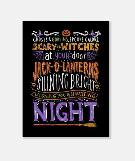 Lienzo Haunting night v2