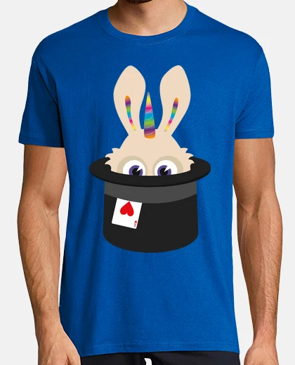 Tee-shirt haut chapeau / coeurs conejicorn
