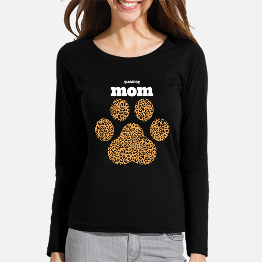 haute leopard siamese mom cat paw with rich leopard print