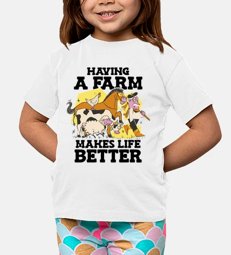 Kids Having a Farm Makes Life Better Animal