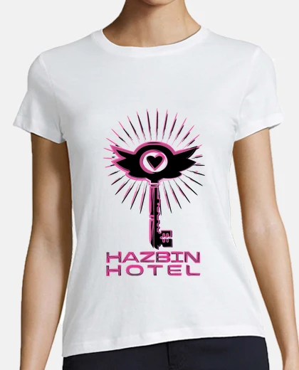 Camiseta Hazbin Hotel Key - Black pink