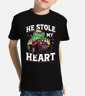 He Stole My Heart Dinosaur Truck