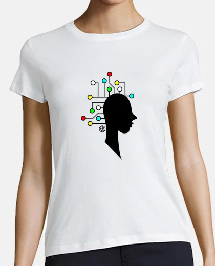 T-shirt head woman - chip
