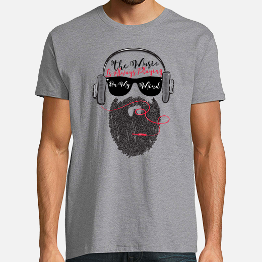 headphones musica hipster beard