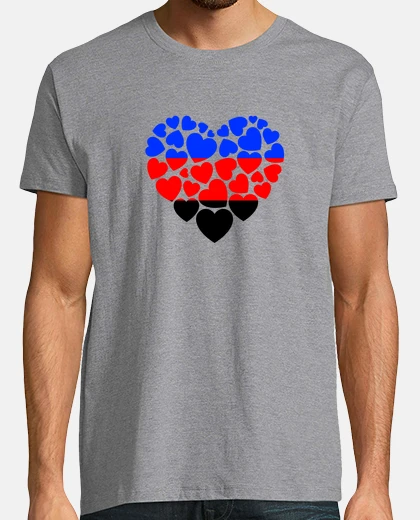 T-shirt heart flag polyamory