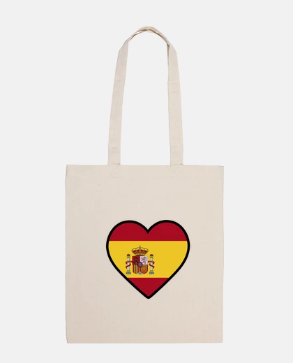 Bag heart flag spain
