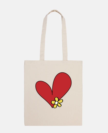 Bag heart flower