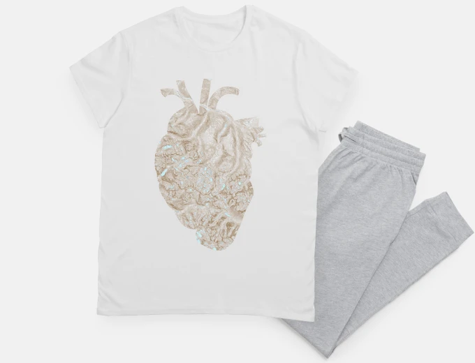 Pyjama heart map