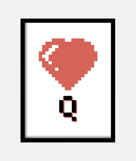 Framed heart queen