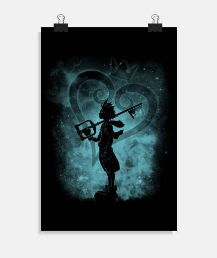 Poster heart silhouette
