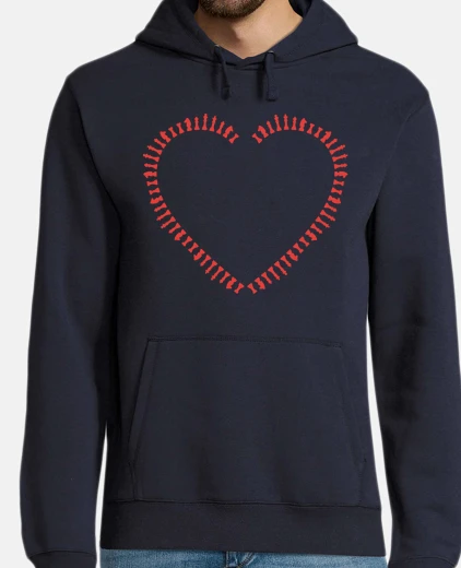 Sudadera heart with chess pawns