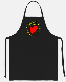 heart crown apron