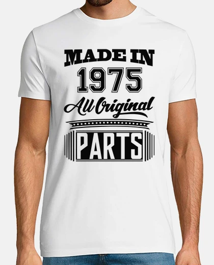 Camiseta hecho en 1975 todas las piezas originales
