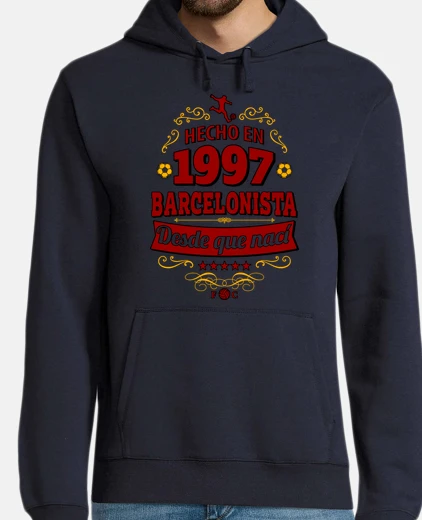 Sudadera Hecho en 1997 Barcelonista desde que na