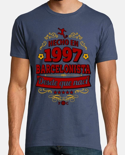 Camiseta Hecho en 1997 Barcelonista desde que nací