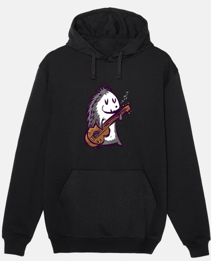 Hoodie hedgehog musical rocker cuqui gr design