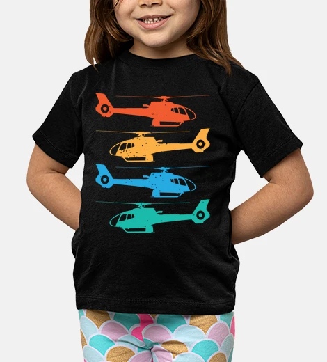 Ropa helicóptero al atardecer retro