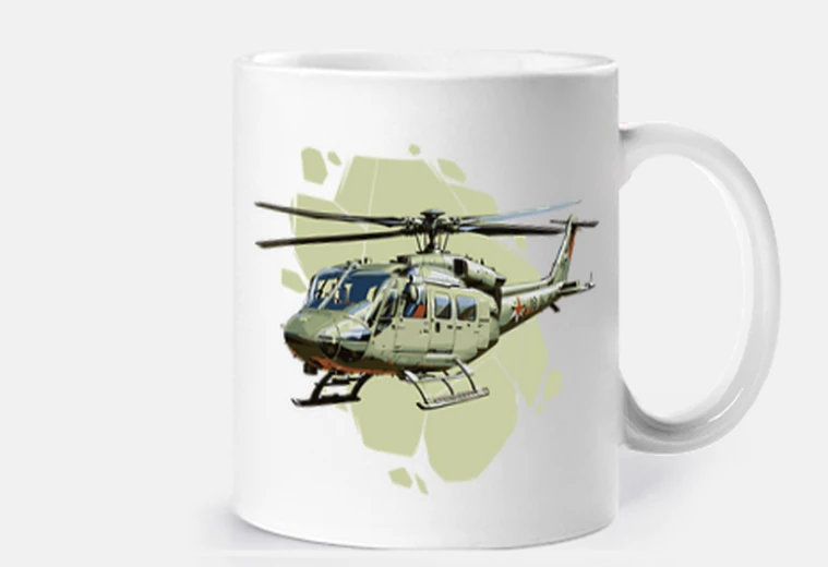 Taza helicóptero de la fuerza aérea salón personalizable taza café té leche